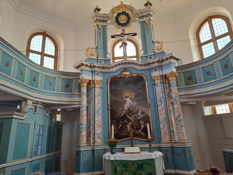 Der barocke Altar der Stadtkirche Stavenhagen